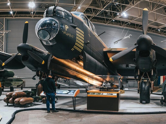 The Second World War, exhibition view. Courtesy of Ingenium. The Canada Aviation and Space Museum