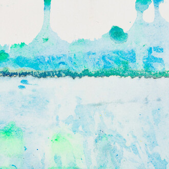 Frank Bowling, Up three (detail), 2023. Courtesy of Marc Selwyn Fine Art