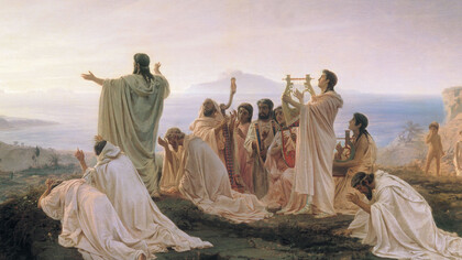 Fëdor Bronnikov. Pitagorici celebrano il sorgere del sole, 1869 