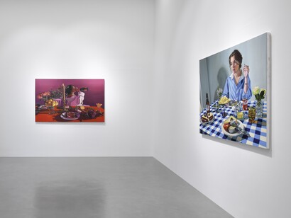 Thérèse Mulgrew, Slow burn, vista della mostra. Cortesia di Galleria Poggiali