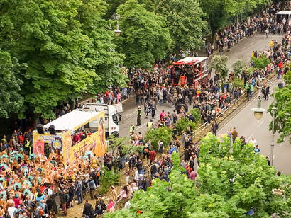 Street view of Carnival of Cultures