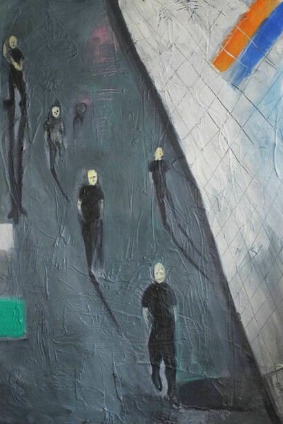 Shaun Ellison, “You Shanll Not Make for Yourself a Graven Image”, 65” by 48”, mixed media on canvas, 2013. Copyright: Shaun Ellison. Courtesy: Anna Zorina Gallery, New York City
