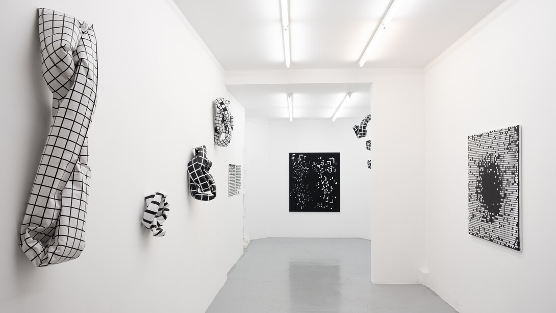 Esther Stocker, Geometric secrets, exhibition view. Courtesy of Galerie Alberta Pane