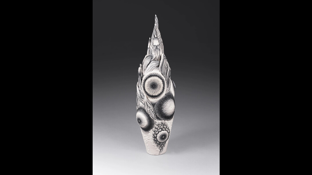 Konno Tomoko, Prey, 2015, stoneware with nerikomi. Courtesy of Onishi Gallery, New York
