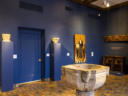 Various artists, Cracking the cosmic code. Numerology in medieval art, exhibition view. Courtesy of WCMA