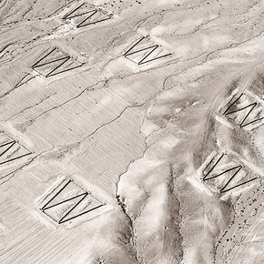 Aerial I, production still from Shadow Sites II, 2011, Jananne Al-Ani (born in Iraq in 1966), Archival chromogenic print. Courtesy of the artist, Rose Issa Projects, London, and Abraaj Capital Art Prize 2011 © Jananne Al-Ani. Courtesy Museum of Fine Arts, Boston