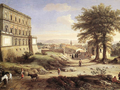 Veduta di Frascati antica