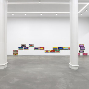 Zak Kitnick, Paintings for children, exhibition view. Courtesy of Nino Mier Gallery