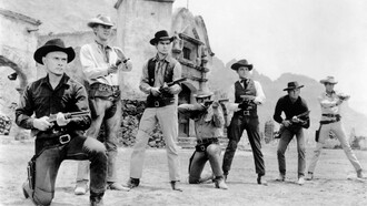 Publicity photo of the cast of 1960's ''The Magnificent Seven''