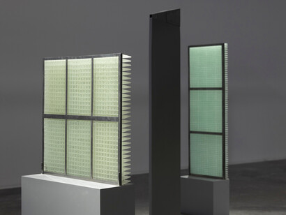 Nazgol Ansarinia, Instruments of viewing and obscurity, exhibition view. Courtesy of Green Art Gallery