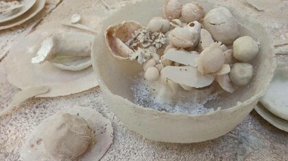The fragility of ceramic art work by Joan Crous