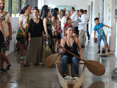 El Magdalena, navegación y rostros de un río mundo, vista de exhibición. Cortesía del Museo del Río Magdalena