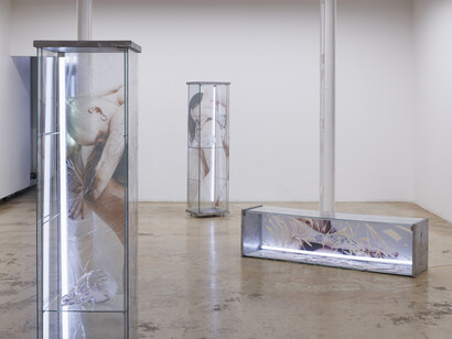 Karlīna Mežecka, Stare up at me. “Veries manī”, exhibition view. Courtesy of Kim? Contemporary Art Centre