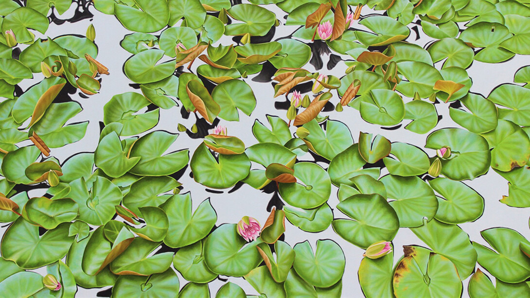 Frank DePietro, Water lilies number sixty-two (detail), 2022. Courtesy of Carrie Haddad Gallery 