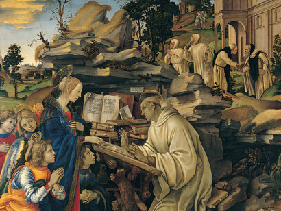 Filippino Lippi, Apparizione della Vergine a San Bernardo