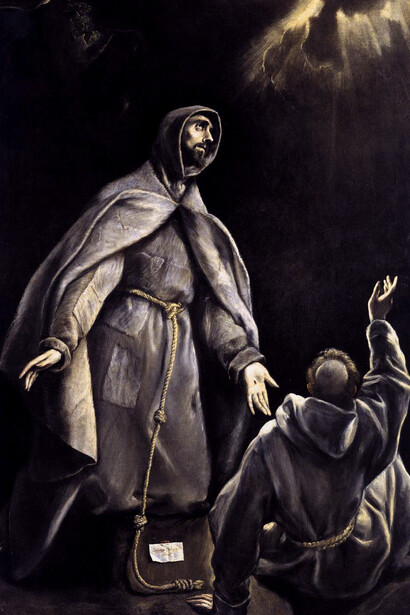 El Greco; La visión de san Francisco de la antorcha encendida, c. 1605, 	
Antiguo Hospital de Nuestra Señora del Carmen, España