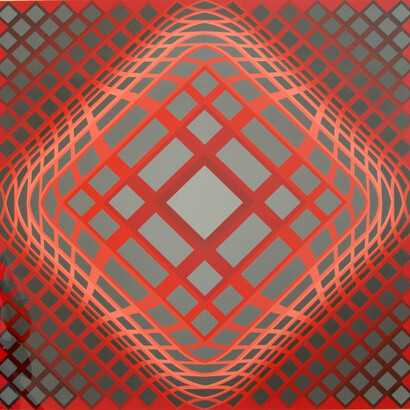 Victor Vasarely, Tuz - 2, 1972, serigraph
