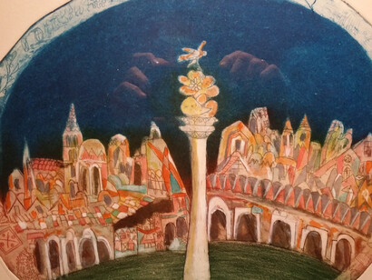 Giuseppe Maestri, Piazza dell'Aquila