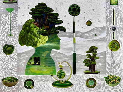 Irina Gabiani, Healer (détail), 2024. Avec l'aimable autorisation de la Galerie Nosbaum Reding