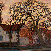 Piet Mondrian, Bauerngehöft in der Nähe von Duivendrecht, 1916. Mit freundlicher Genehmigung der Hamburger Kunsthalle