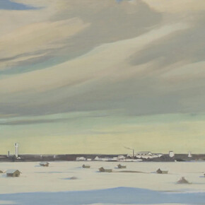 Eero Nelimarkka, Ostrobothnian plains (detail), 1964. Courtesy of Ateneum
