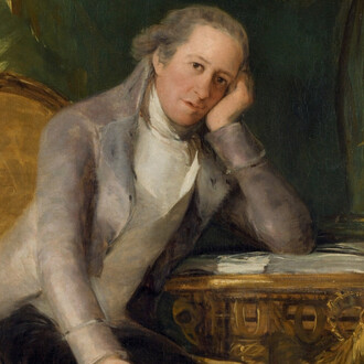 Francisco de Goya of Lucientes, Gaspar Melchor and Jovellanos (detail), 1798. Courtesy of Museo Nacional del Prado