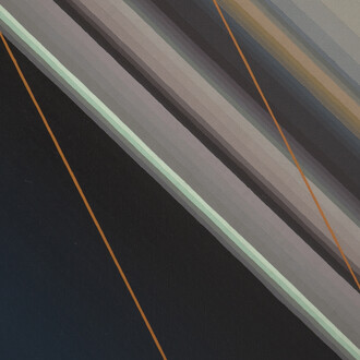 Samia Halaby, Half Night, 1976, Oil on canvas, 63 x 61 cm 