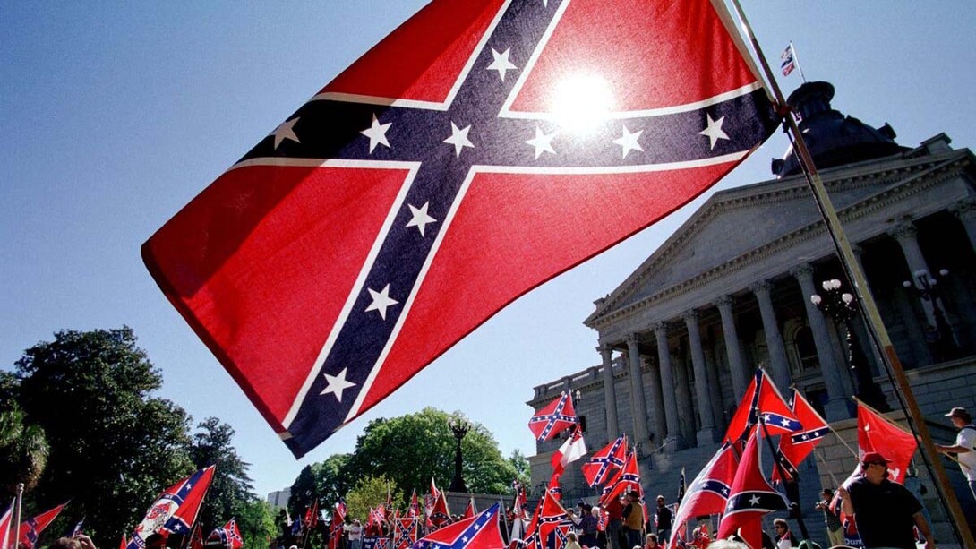 The Confederate flag symbolizes white supremacy