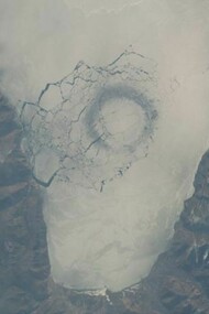 Within a day, the ice can melt almost completely.