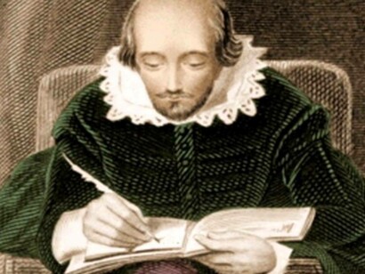 William Shakespeare escribiendo