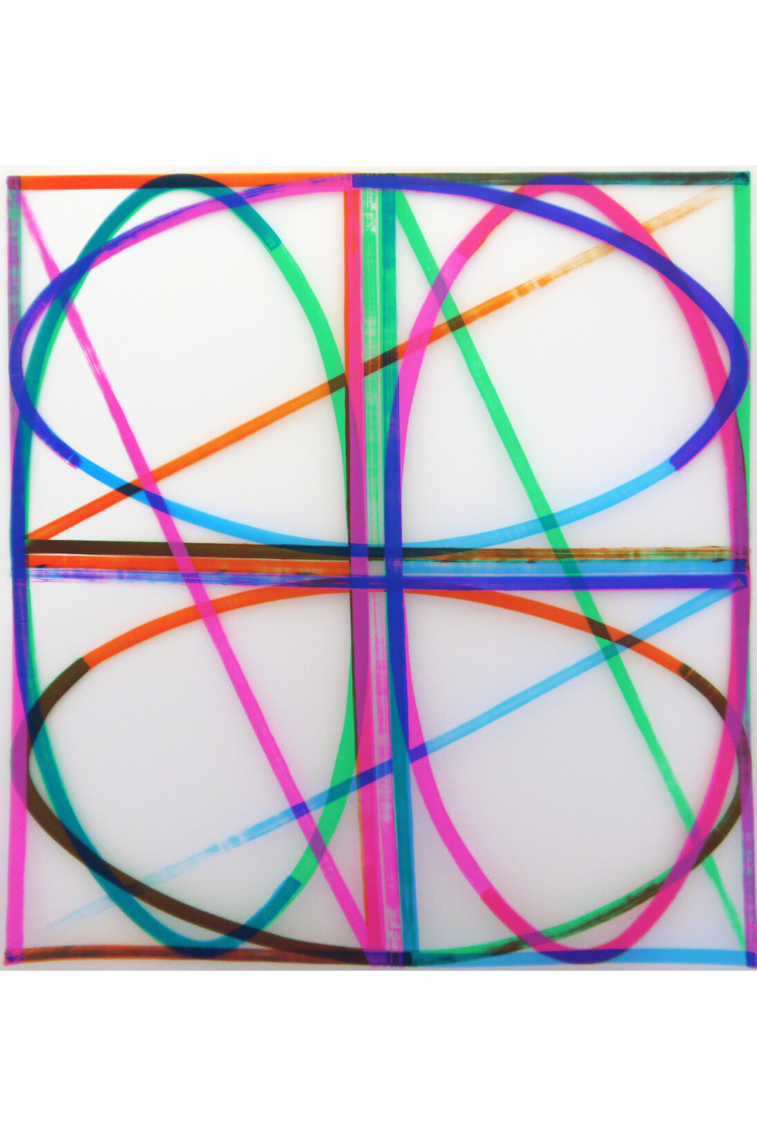 John Robertson, Once Twice, Twice, 4 Colour Screenprint on Translucent Polyester Film, 2013, Edition of 25
