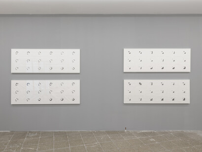 Elena Asins, Canons, exhibition view, photo by Roberto Ruiz. Courtesy of the Nogueras Blanchard Gallery