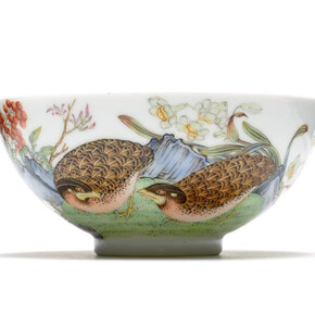 Bowl
Yongzheng era, 1723–1735

Made in China, Jiangxi Province

Porcelain painted with overglaze enamels (Jingdezhenware)

Asia Society, New York: Mr. and Mrs. John D. Rockefeller 3rd Collection, 1979.186, Courtesy American Federation of Arts