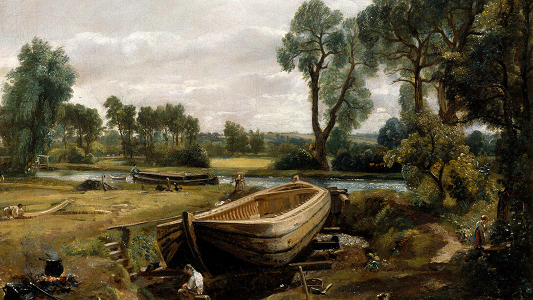Boat Building near Flatford Mill, John Constable, about 1815, England. Museum no. FA.37[O]. © Victoria and Albert Museum, London