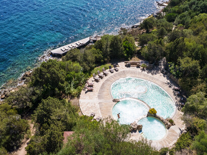 Captivating views of Hotel Capo d’Orso nestled in the heart of picturesque Sardinia, Italy