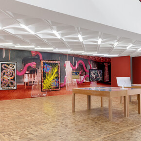 Tina Girouard, Sign-in, exhibition view. Courtesy of Museo Tamayo