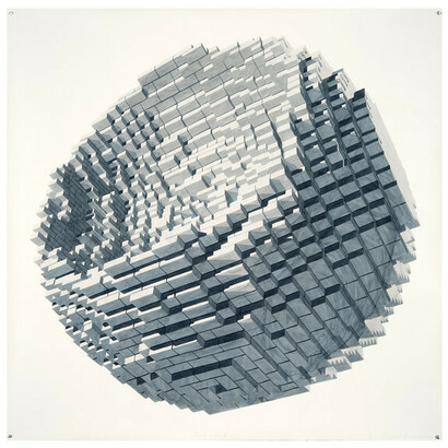 Planeta de Arcilla, 2020. Acuarela sobre papel, 130 x 130 cm
