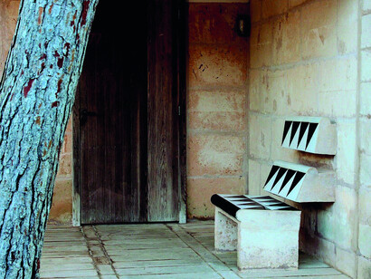 Entrance of Can Lis, Minorca, 1973. Photo by Beatrice Pedrotti