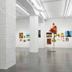 James Jarvaise and Henry Taylor, Sometimes a straight line has to be crooked, exhibition view. Courtesy of Hauser & Wirth Gallery