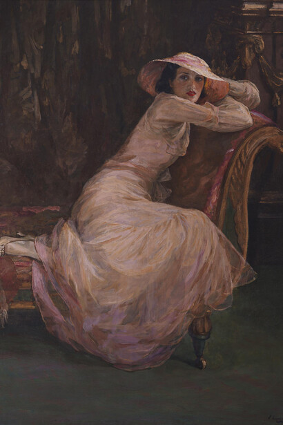 Sir John Lavery, Miss Diana Dickinson, oil on canvas, H 156 x W 121 cm (H 61 3⁄8 x W 47 5⁄8 in)