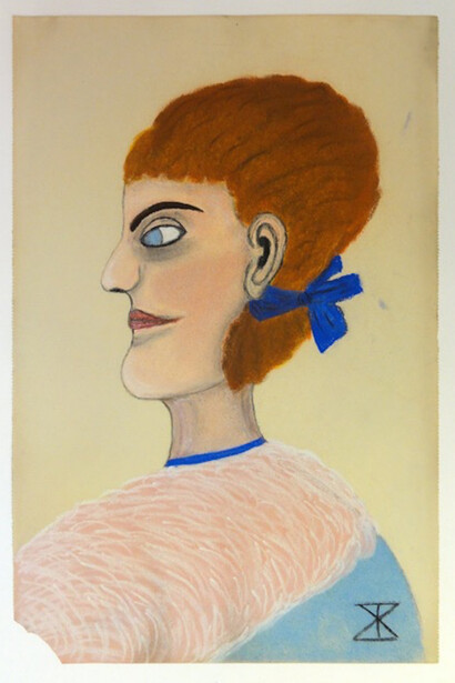 Margarethe Held
o.T. "Gestorbene",
chalk on paper
39.5 x 29.5 cm