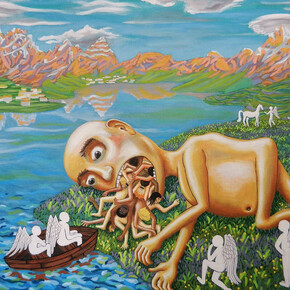 David Shackleton, Derwentwater, Oil on Canvas