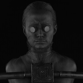 Marco Bolognesi. Bellatrix, 2017, collage corporeo. Sendai City, The Truth, Biennale di Curitiba