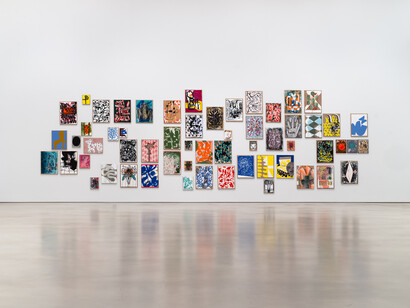 Charline von Heyl at Petzel Gallery, 2023, installation view. Courtesy the artist and Petzel, NYC