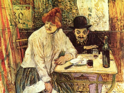 'En el café La Mie' (h.1891), Henri de Toulouse-Lautrec