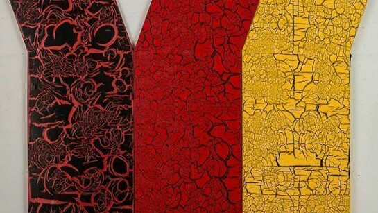 Ed Moses, By By Blk Byrd, 84in x 52in each, 2013-1