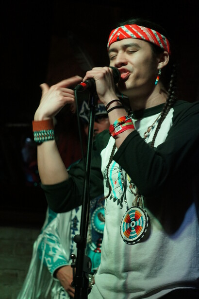 Frank Waln performing at the Sol Collective Showcase at SXSW 2016. Photo: Catalina Maria Johnson