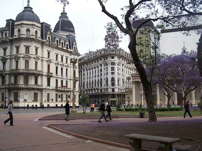 Buenos Aires, Argentina. Jardines en el centro de la ciudad