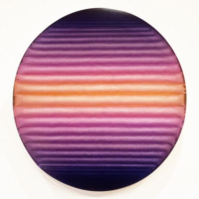 Lisa Bartleson, Seed rise orange Mauve, 2026. Courtesy of Nancy Toomey Fine Art