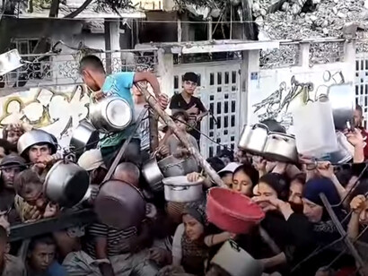 Quienes desean la paz son las clases sociales que más sufren con la guerra. Hambre en Gaza